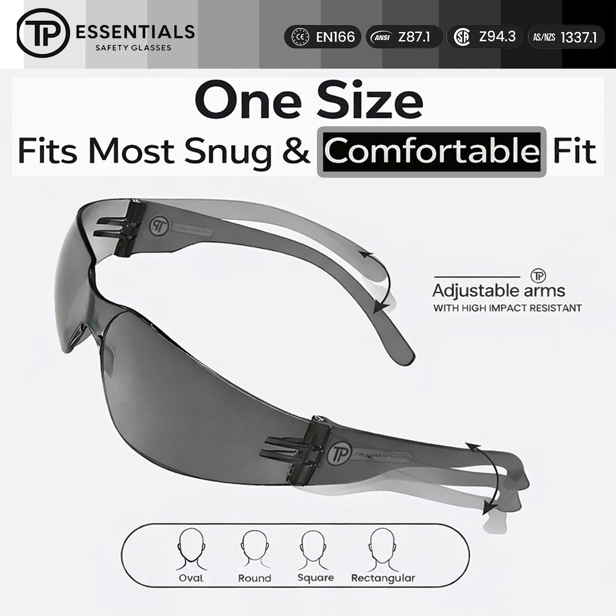 Safety Glasses - ANSI Z87.1 - CE EN166 Certified - pack 14 Anti Fog Anti UV for Construction/Lab/DIY