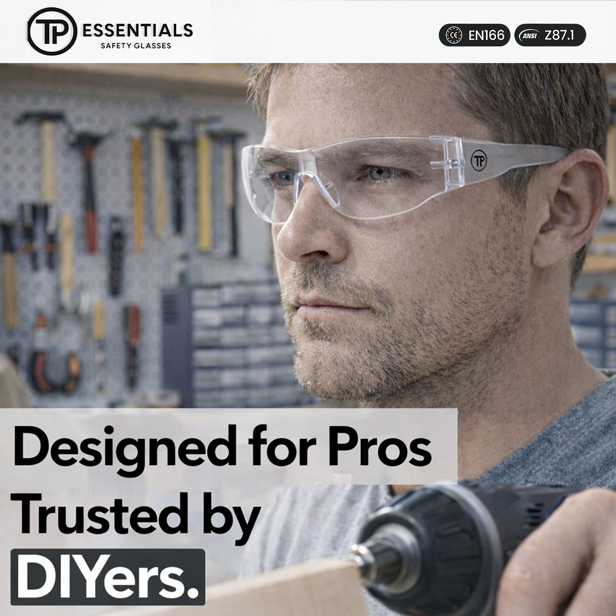 Safety Glasses - ANSI Z87.1 - CE EN166 Certified - pack 14 Anti Fog Anti UV for Construction/Lab/DIY(Clear)
