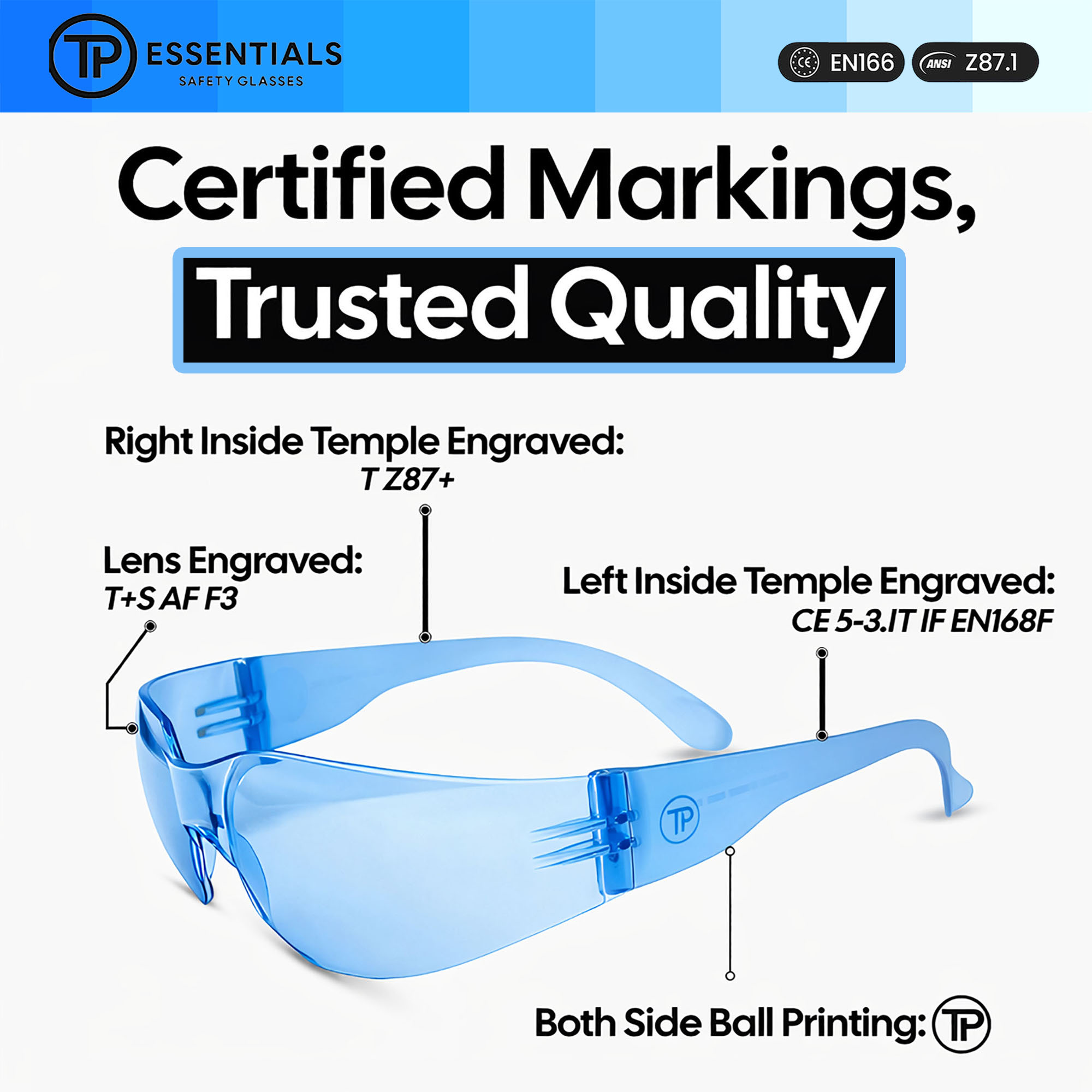 Safety Glasses - ANSI Z87.1 - CE EN166 Certified - pack 14 Anti Fog Anti UV for Construction/Lab/DIY